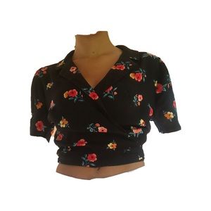 Floral Wrap Shirt
